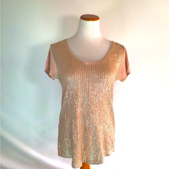 Loft Embellished top  beads and Sequence - Picture 1 of 3